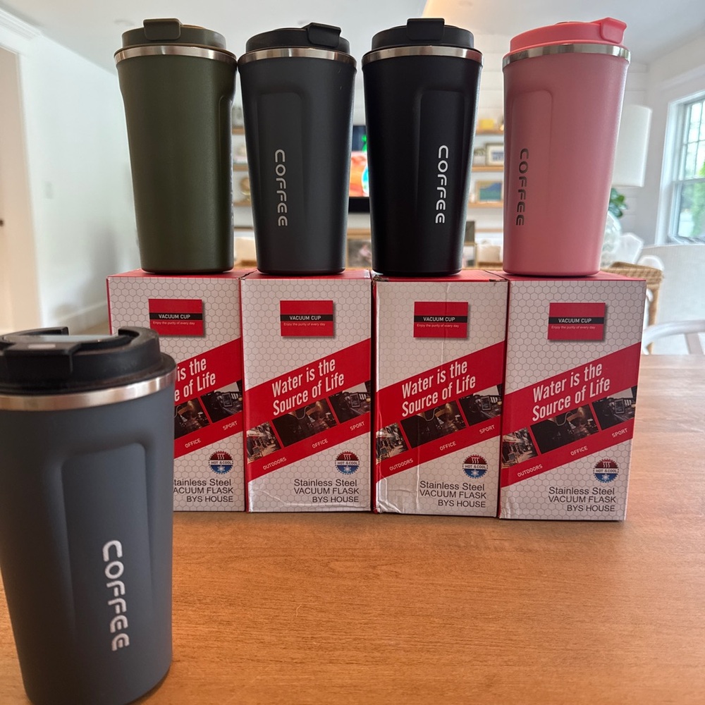 Coffee Mug, Insulated Stainless Steel Vacuum, 500ml, New - Shows Tempt. 4 = $50